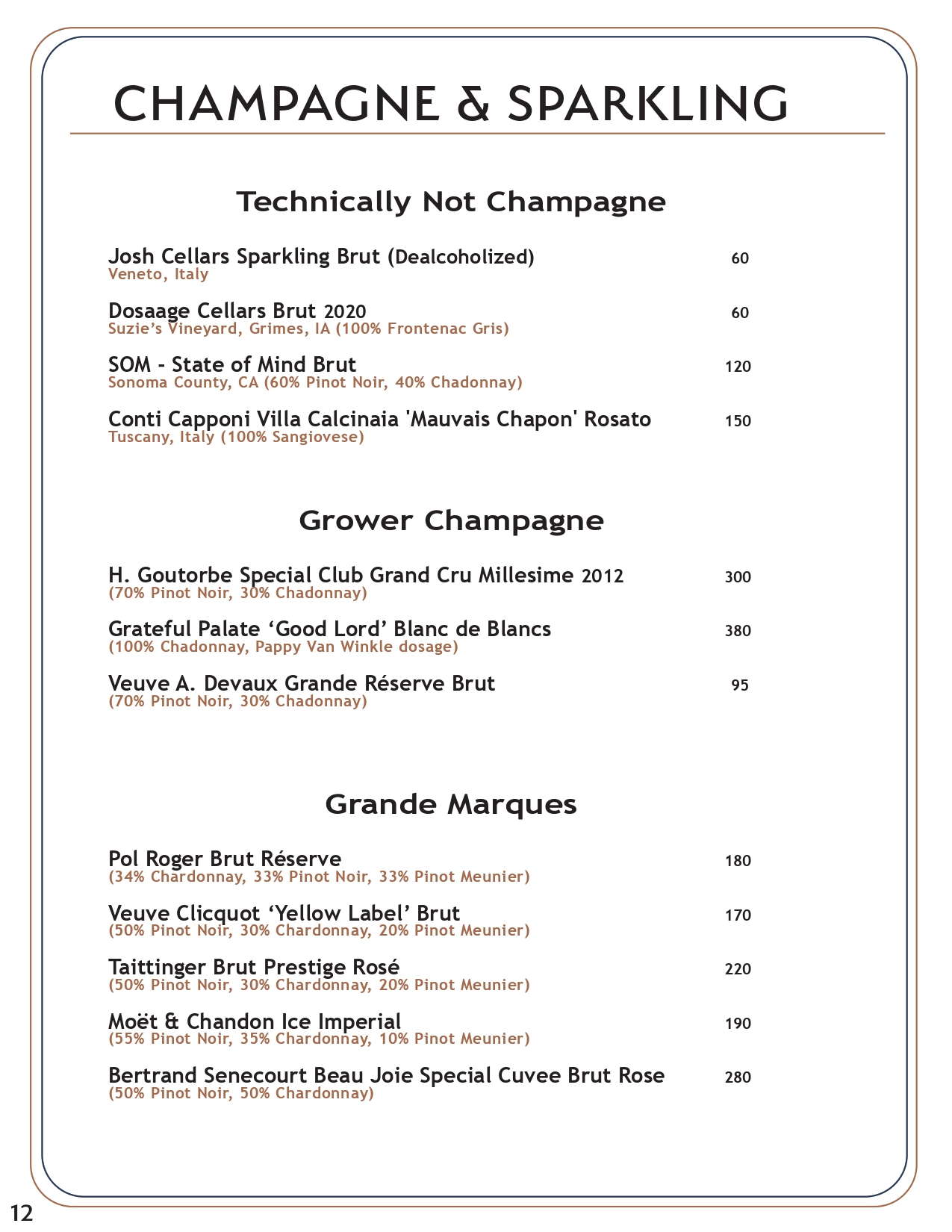Drink menu page 11