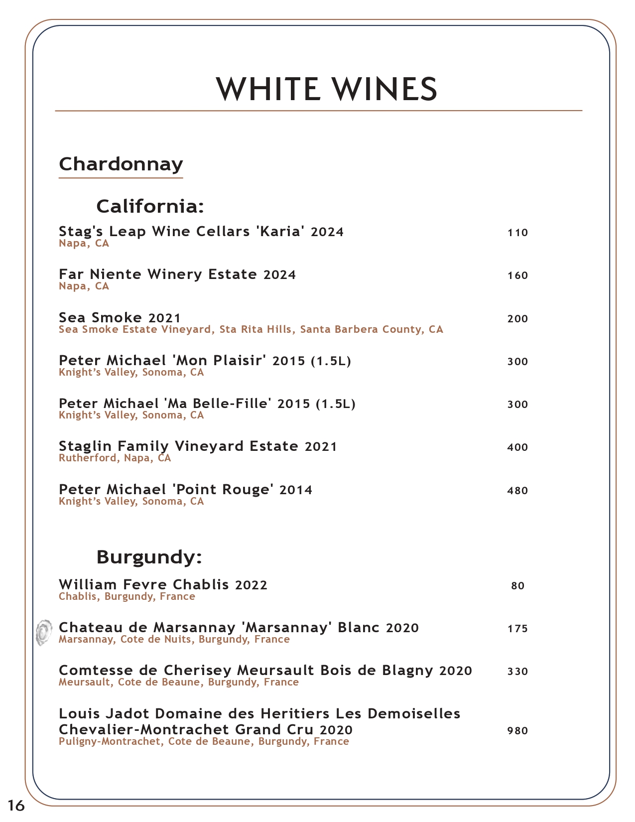 Drink menu page 15