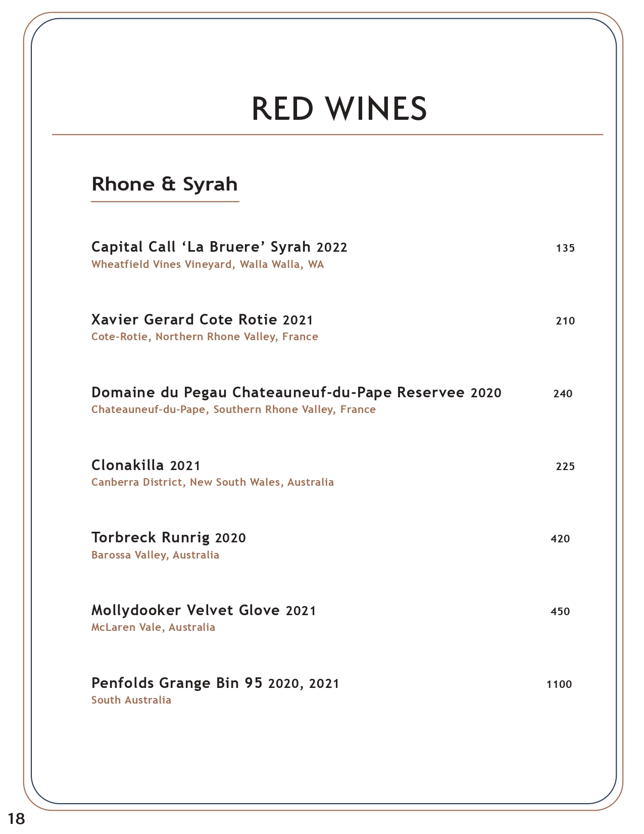 Drink menu page 17