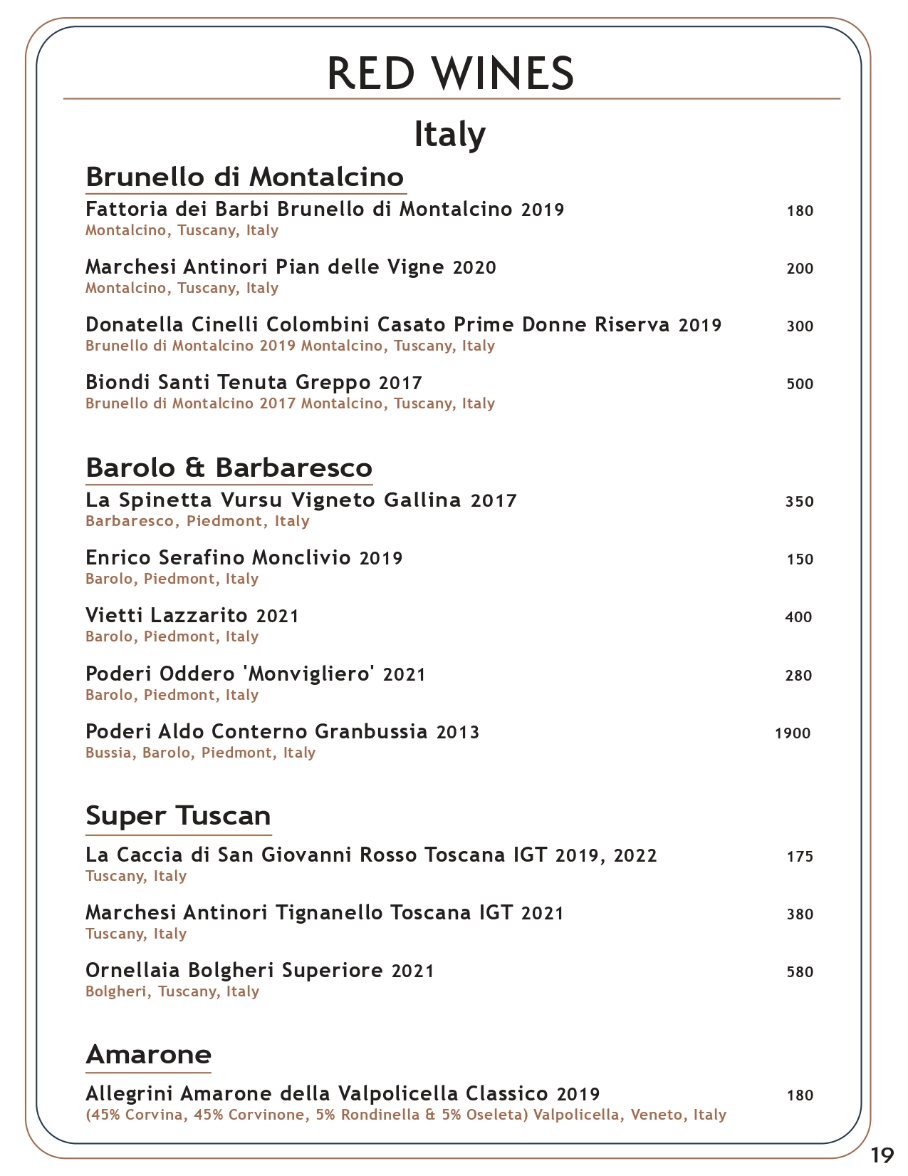 Drink menu page 18
