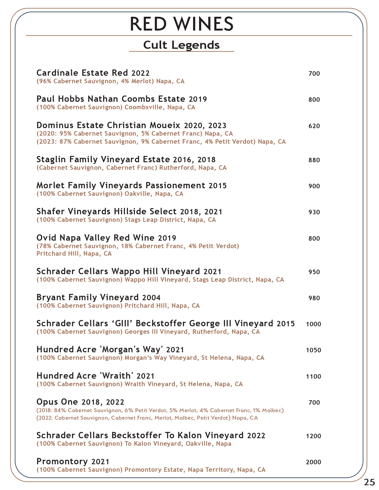 Drink menu page 24