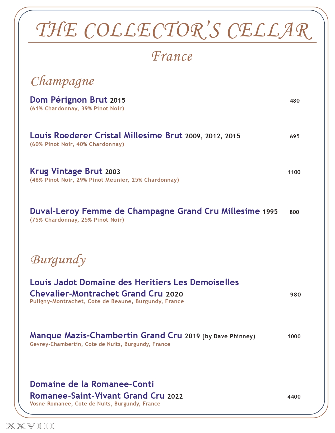 Drink menu page 27