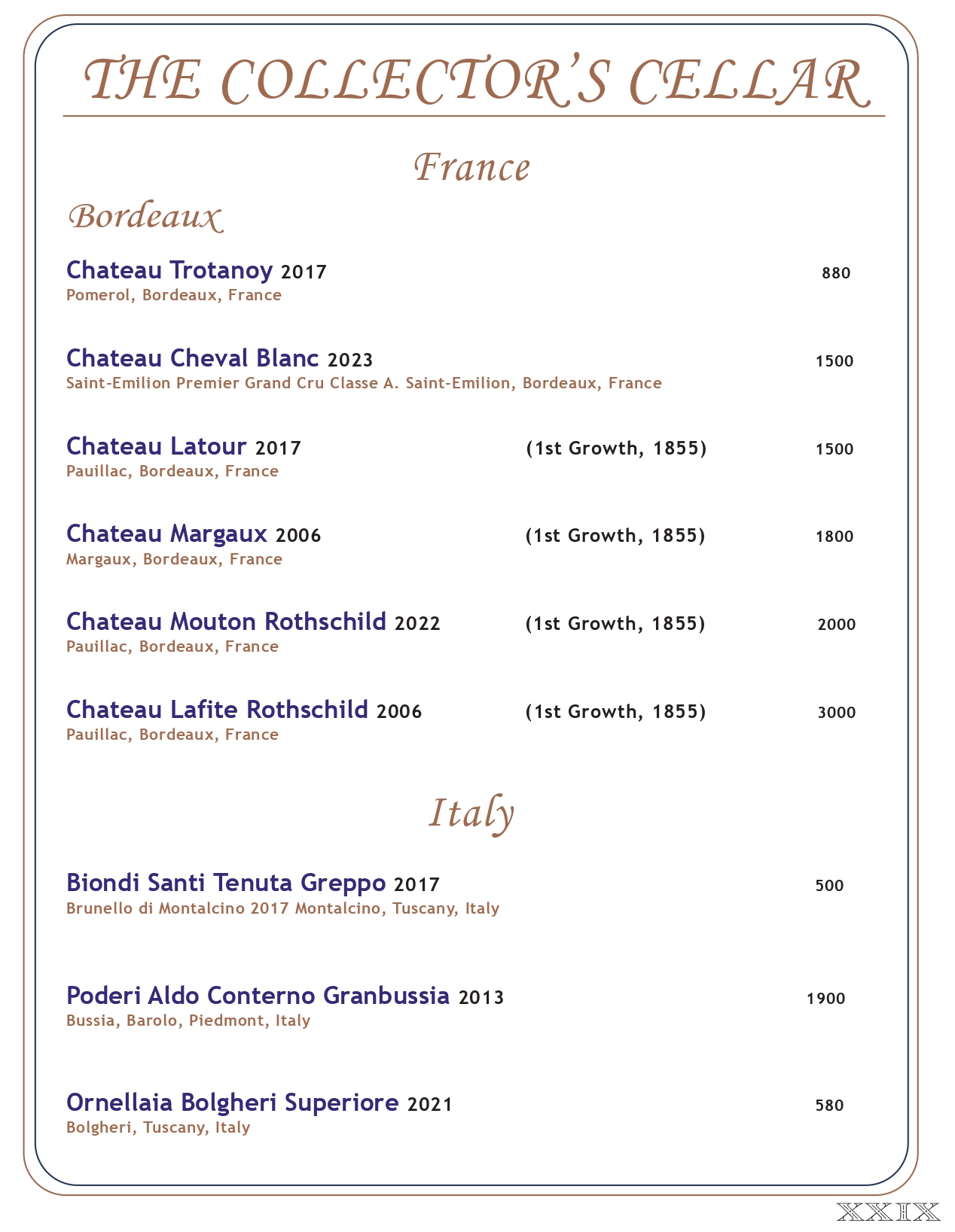 Drink menu page 28
