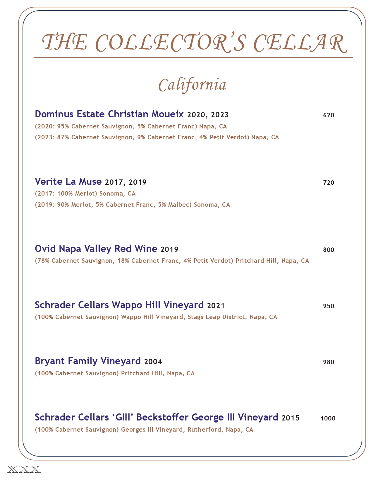 Drink menu page 29
