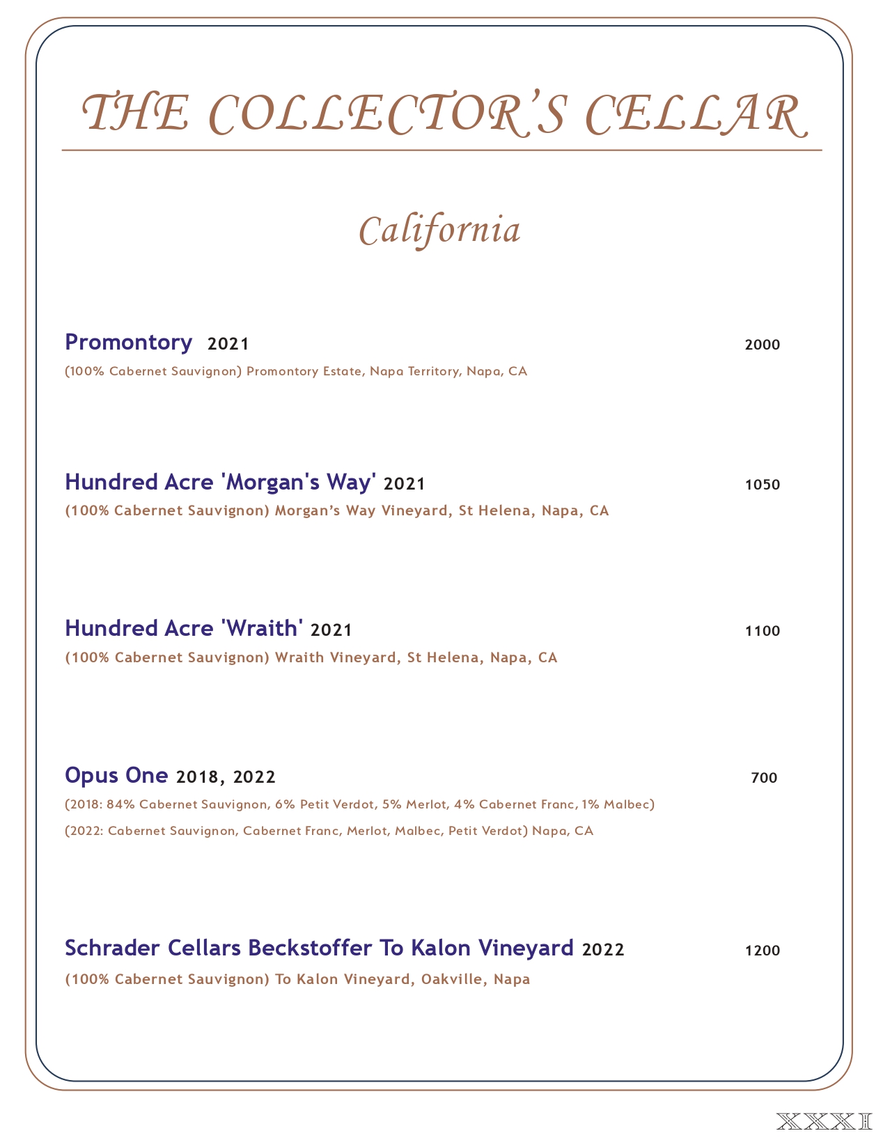 Drink menu page 30