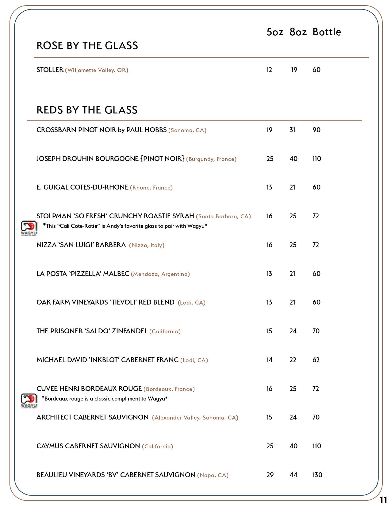 Drink menu page 10