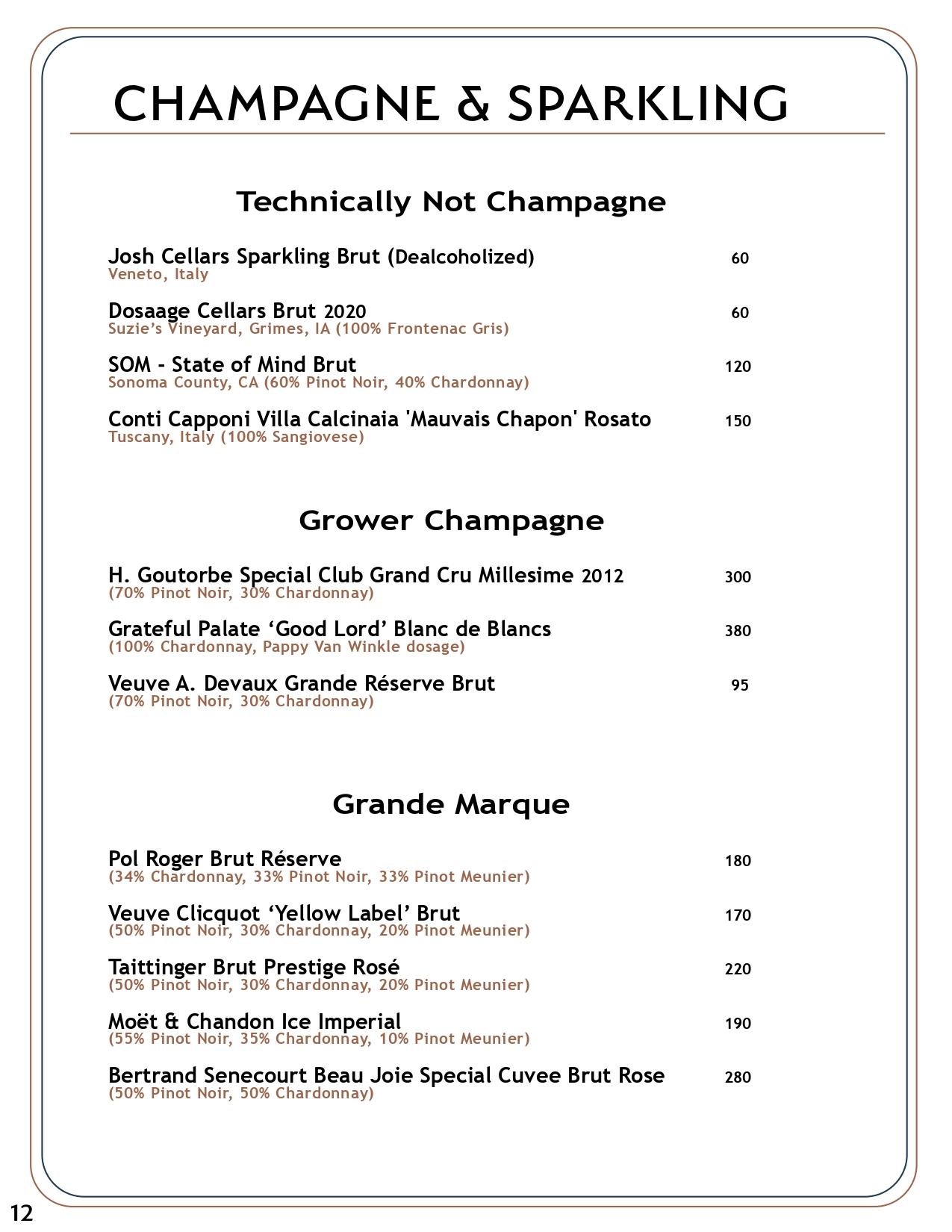 Drink menu page 11