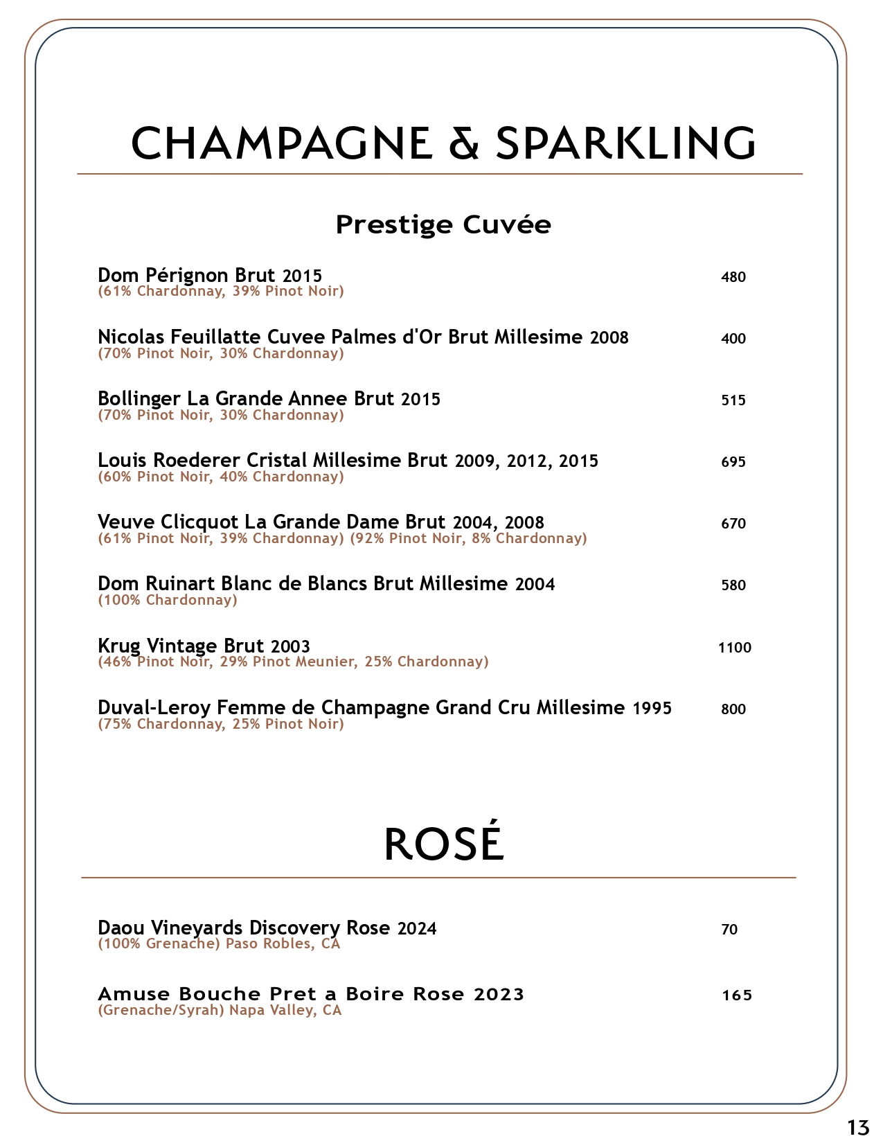 Drink menu page 12