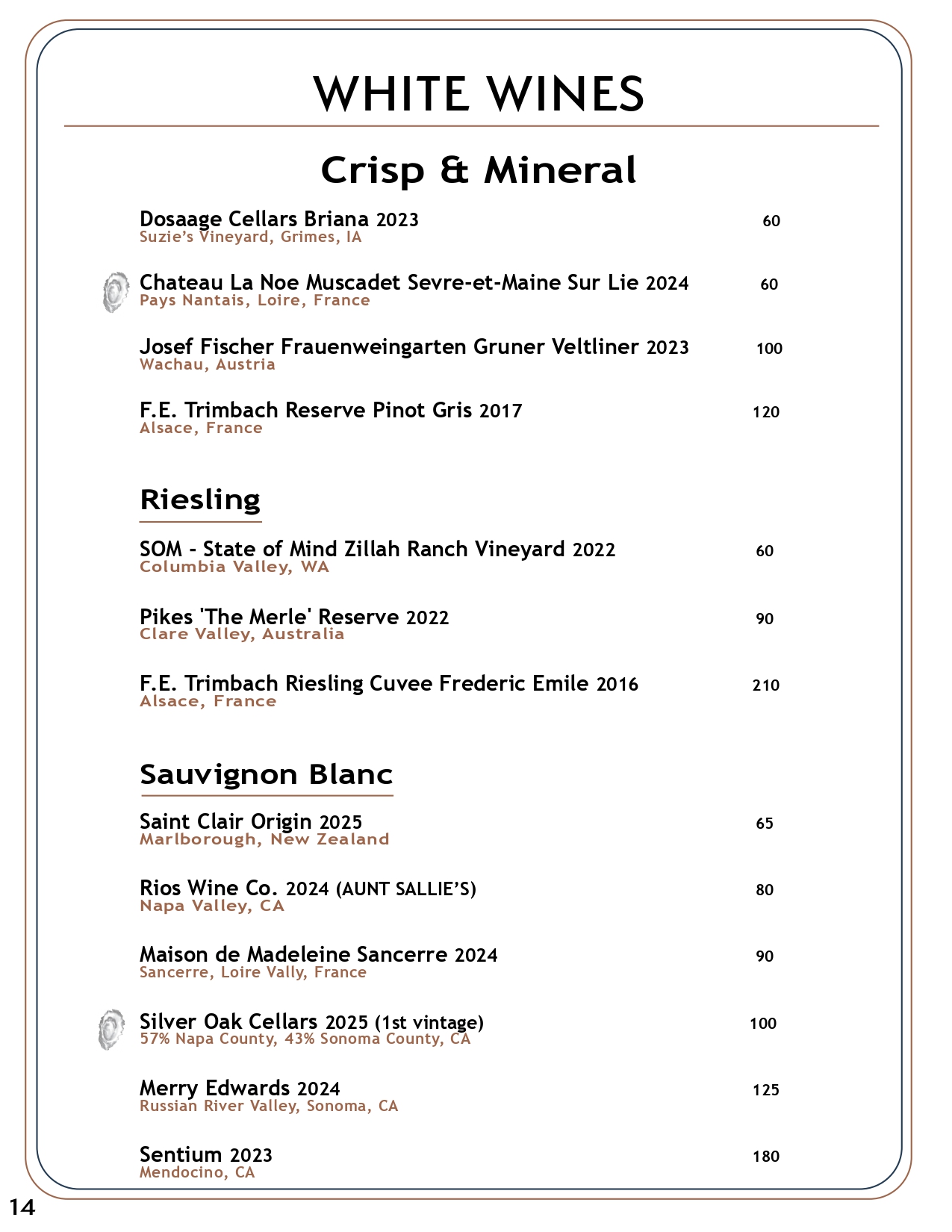 Drink menu page 13