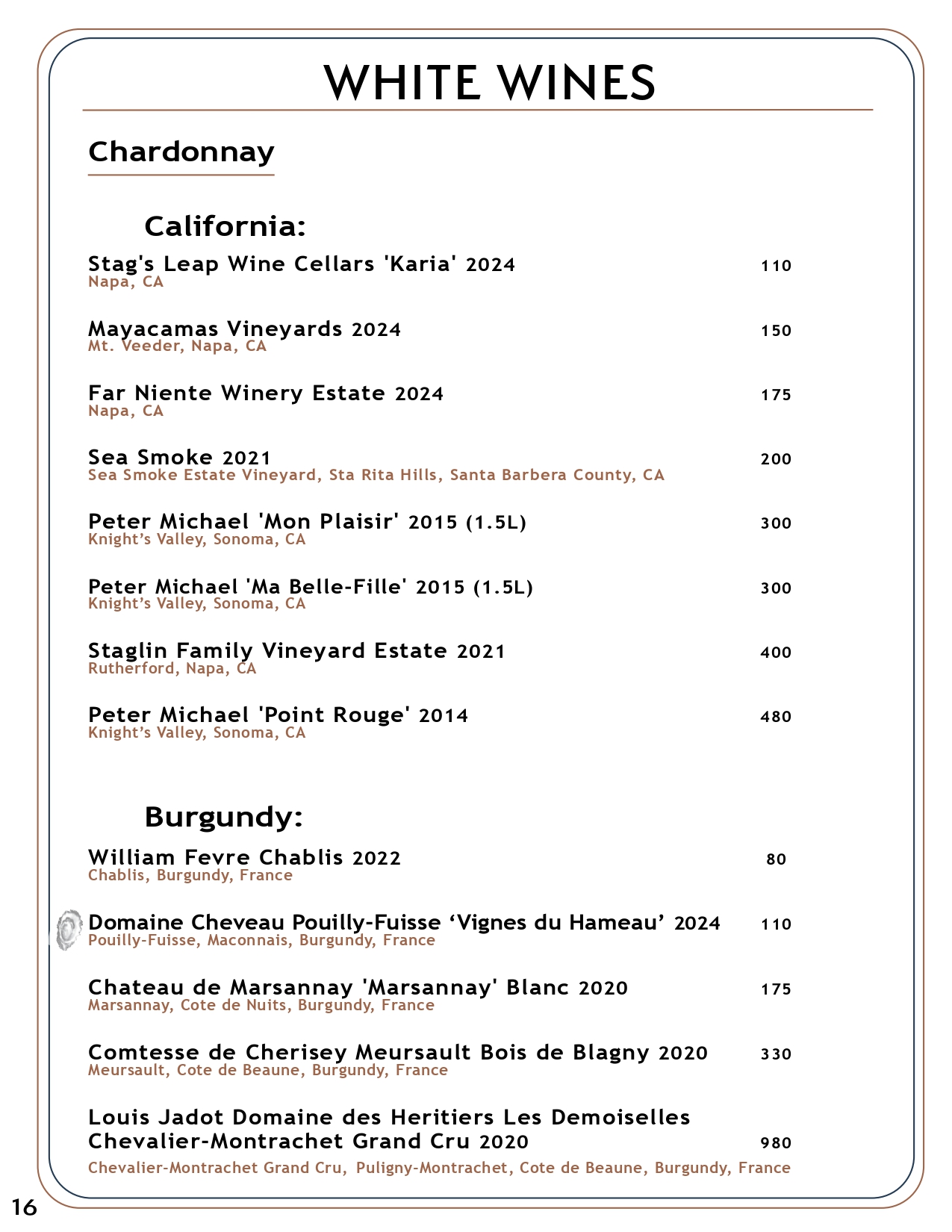 Drink menu page 15