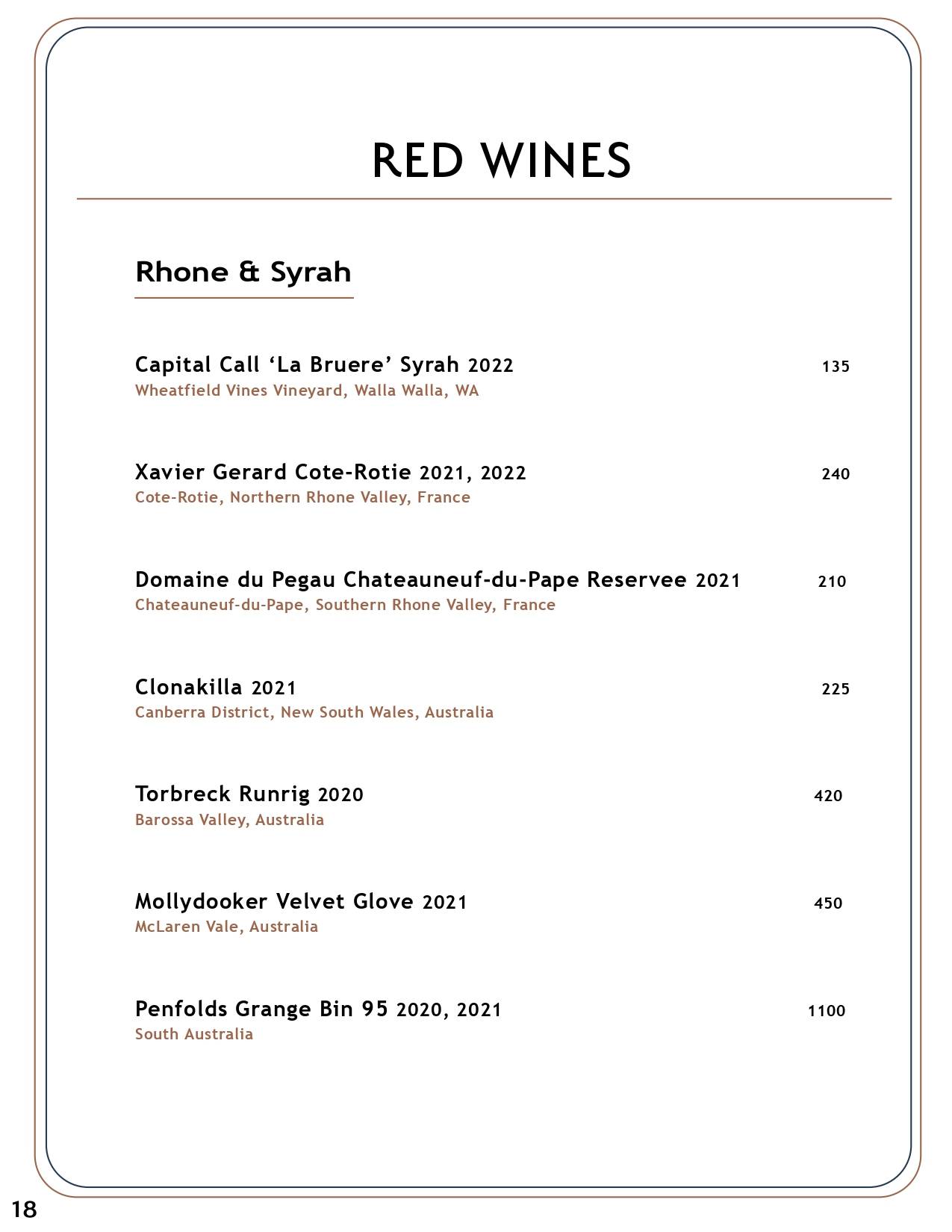 Drink menu page 17