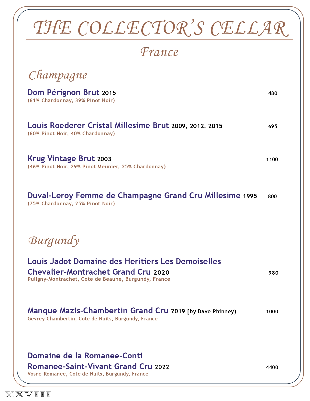 Drink menu page 27