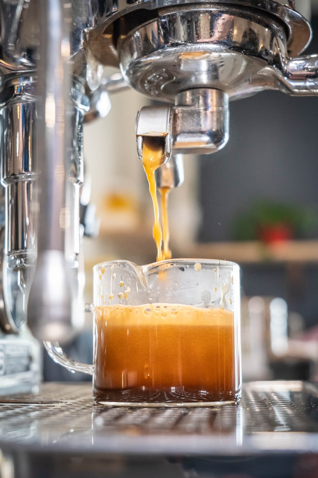 a close up of a glass of coffee