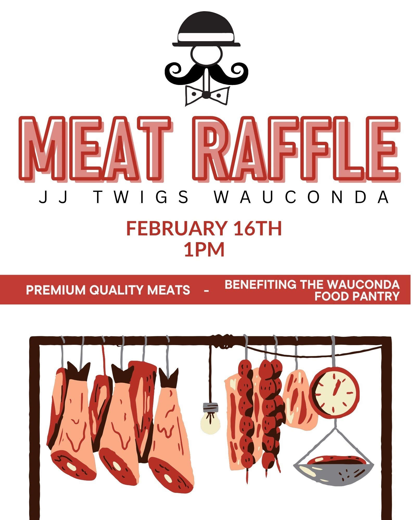 Meat raffle, February 16