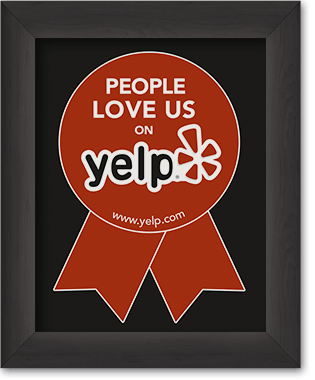 People love us on Yelp award