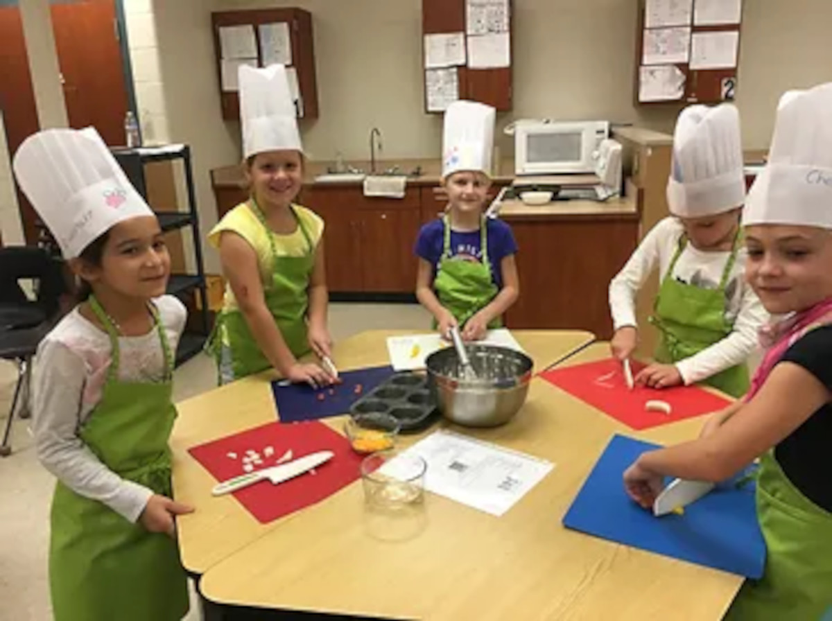 Young cooks after school classes