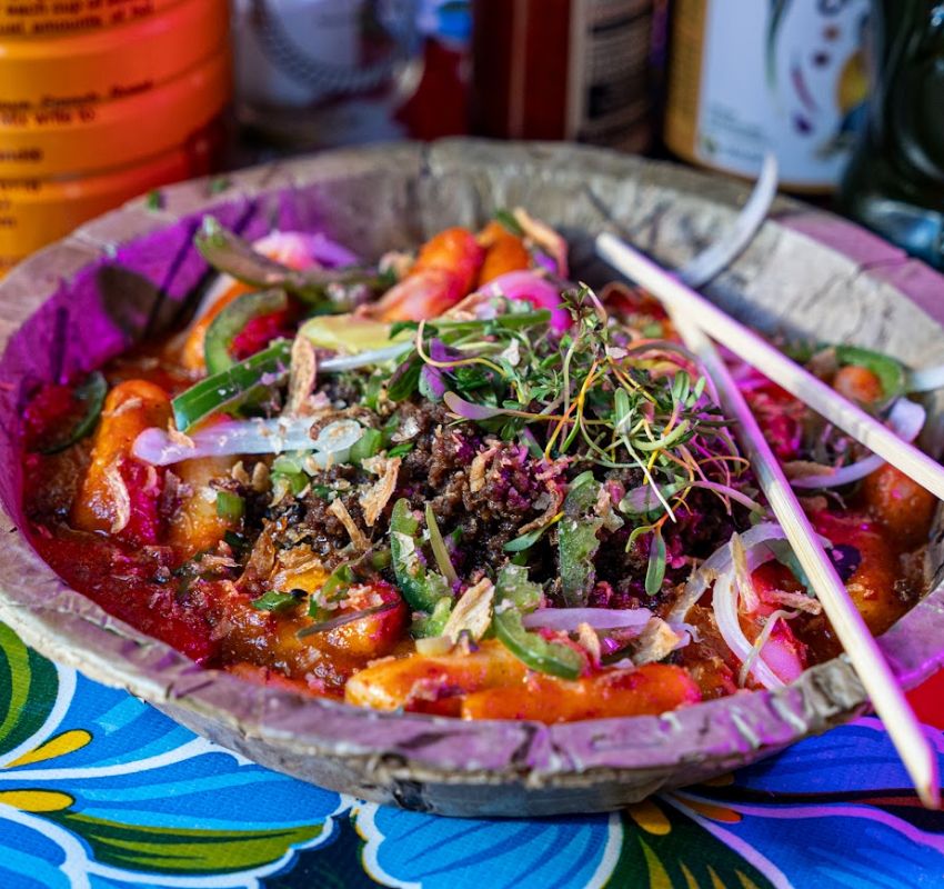 Vibrant dish in a bowl