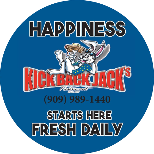 Happiness kick back Jack's restaurant +19099891440. Starts here fresh daily