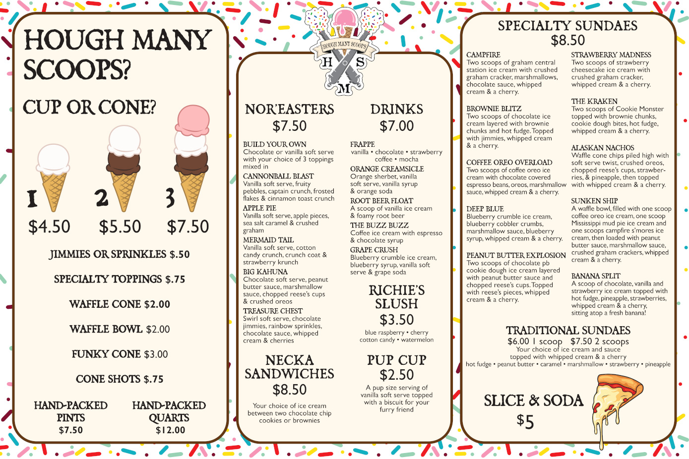 scoops menu page 1