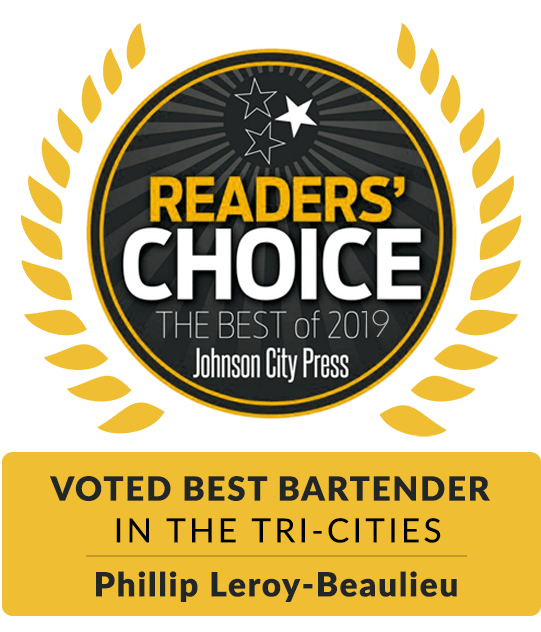 Readers' Choise voted Best Bartender