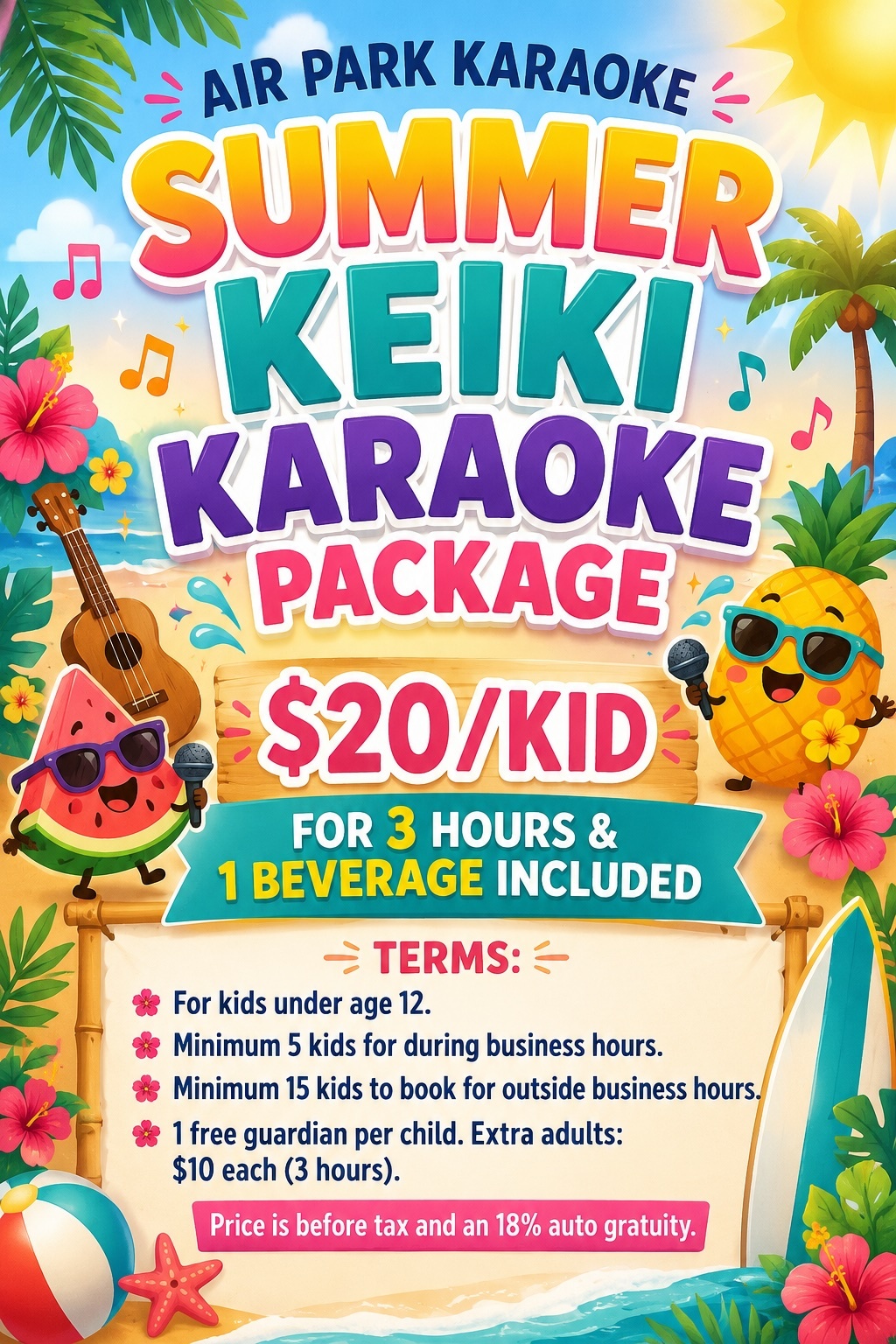 Keiki Karaoke Package