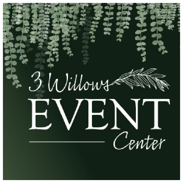 VIsit the 3 willows event center website