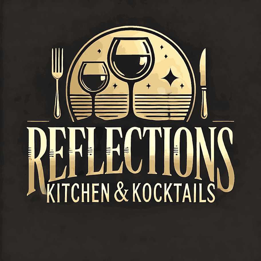 Reflections Kitchen & Kocktails logo top - Homepage