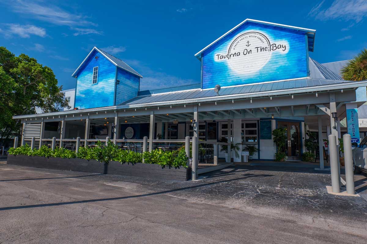 Happy hour at Taverna on the Bay followed by Jimmy B’s
