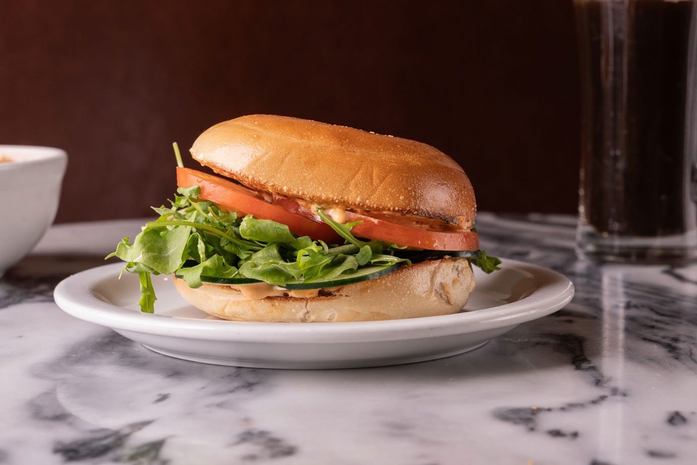 Veggie Bagel Sandwich