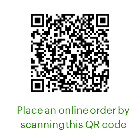 Scan QR code to order online on Clover