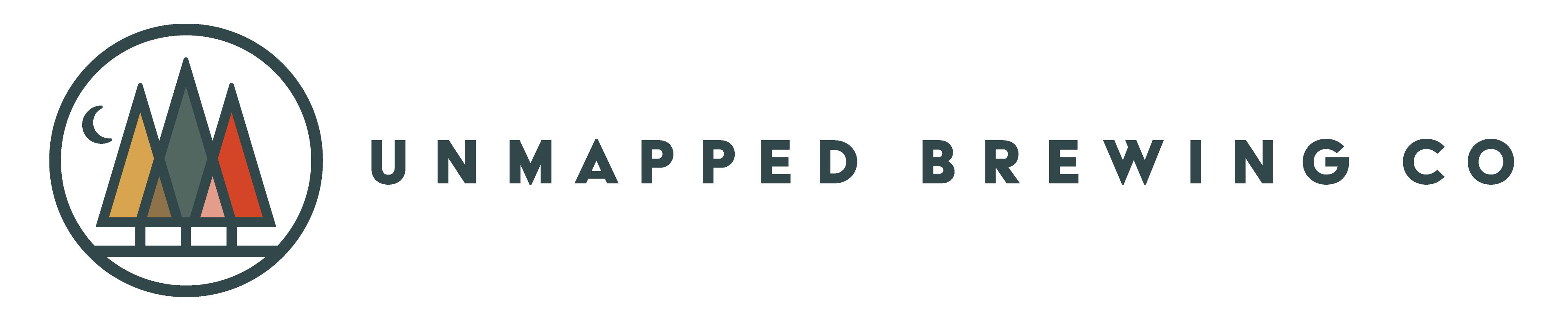 Unmapped Brewing Company logo scroll - Homepage