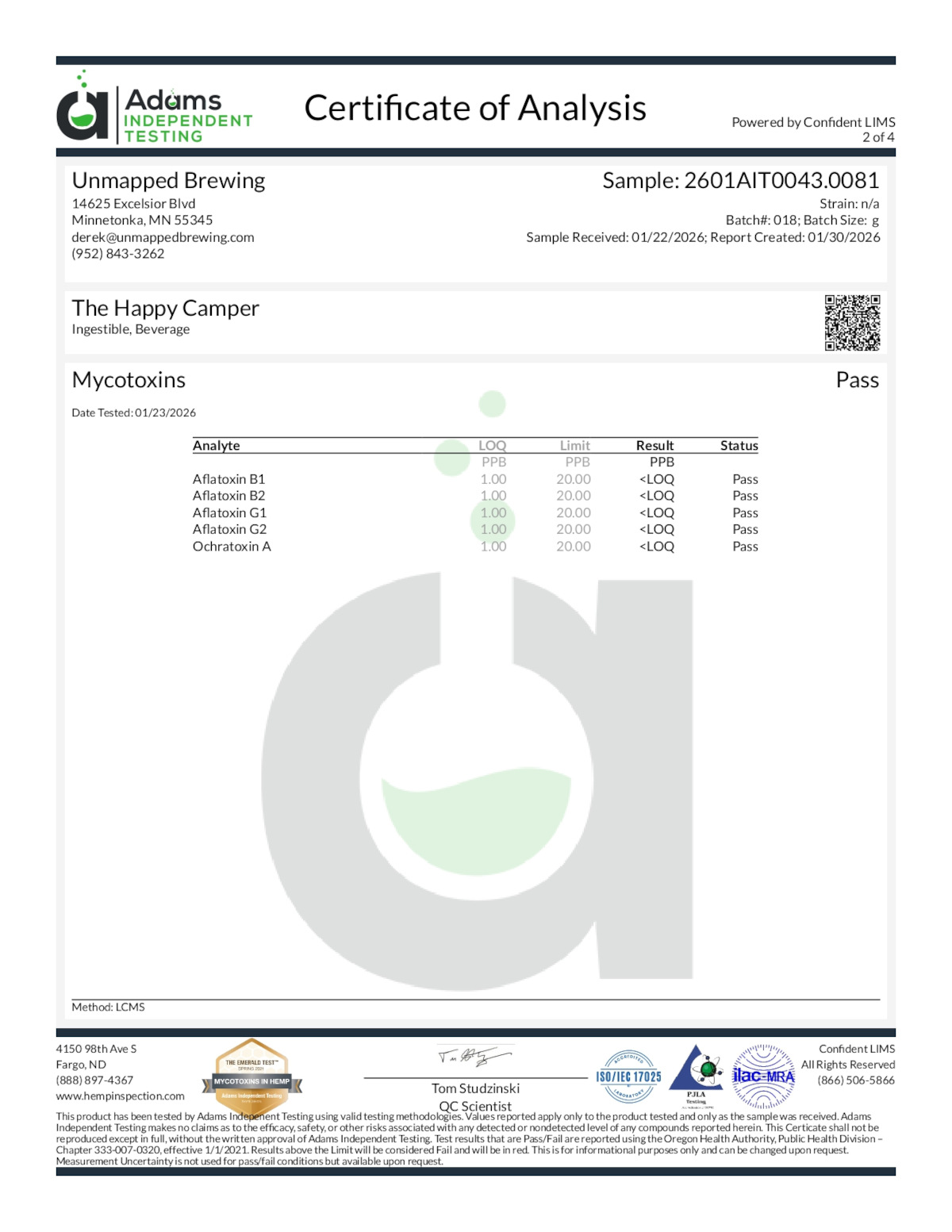 Results for 2601AIT0043.0081 page 2 of 4