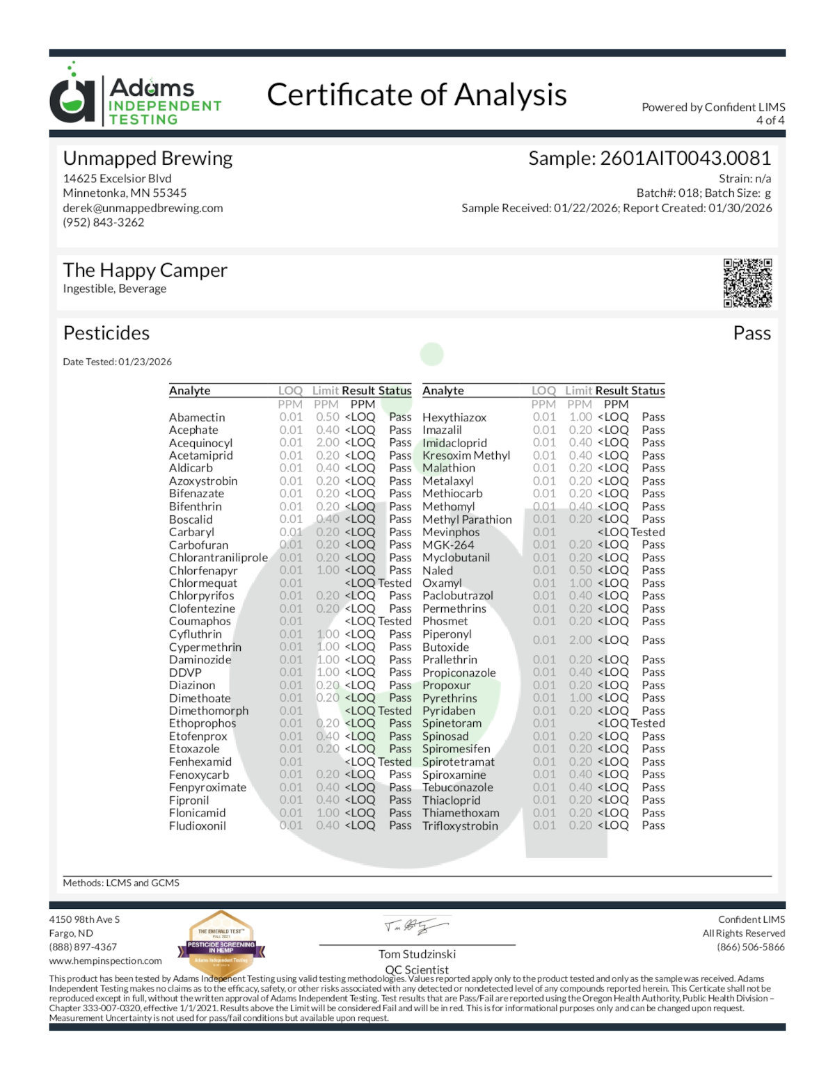 Results for 2601AIT0043.0081 page 4 of 4