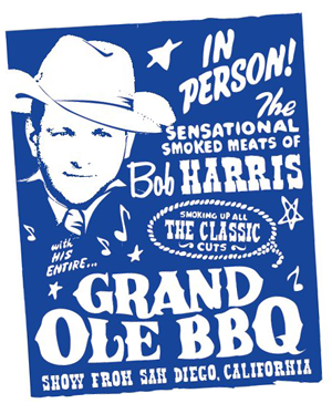 Grand Ole BBQ event flyer illustration