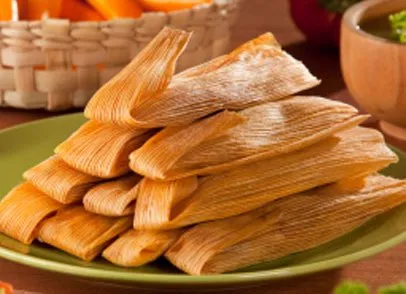 Plate with tamales
