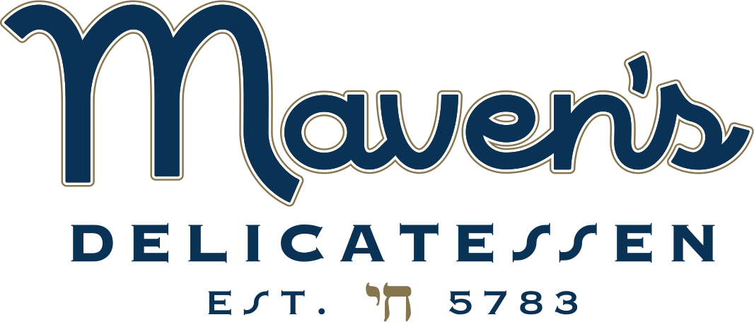 Maven's Delicatessen logo scroll - Homepage