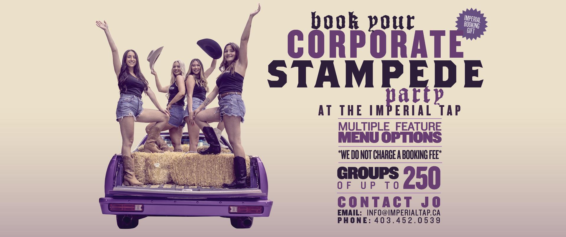 Book your corporate party