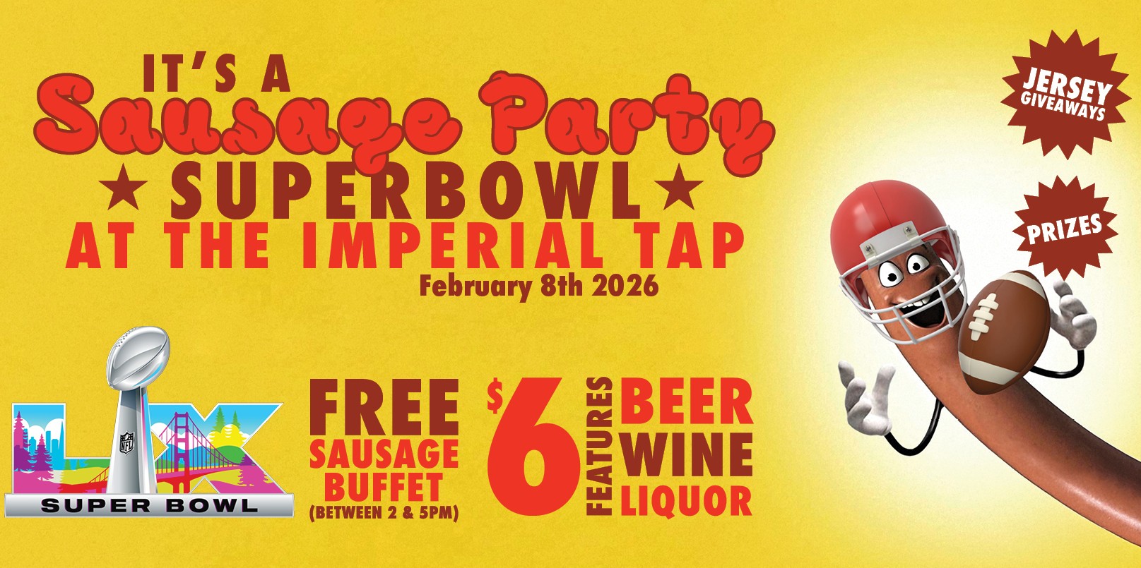 It's a Sausage party Superbowl