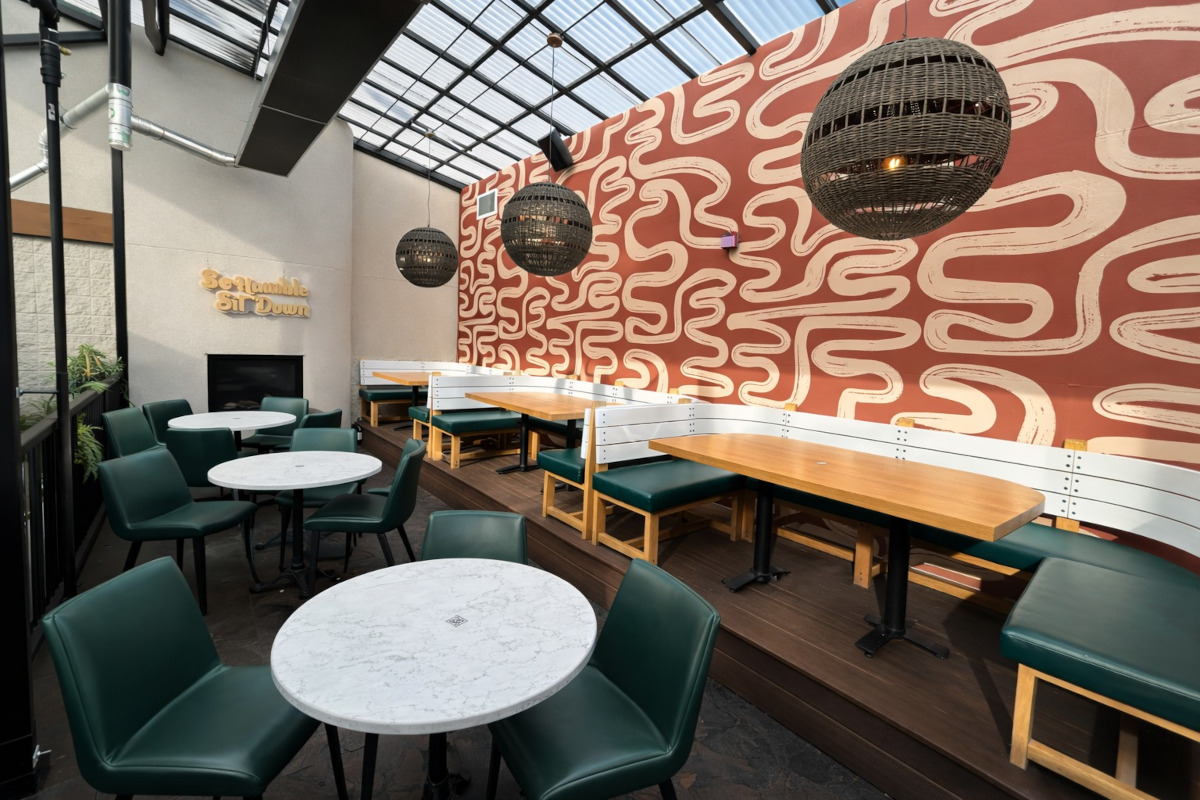 Private event space at Porch