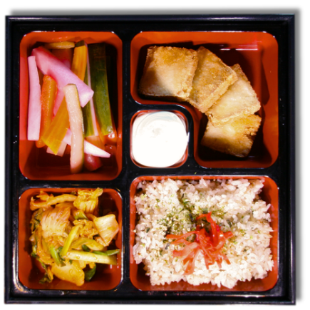 Agedashi Tofu bento box