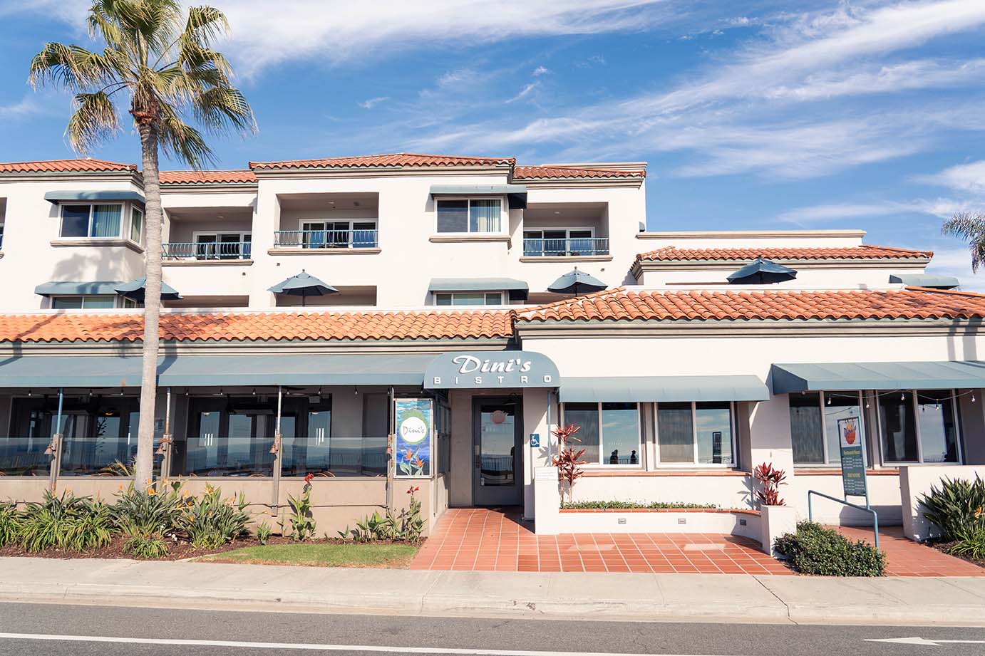 Dini's By The Sea restaurant logo - View nutrition facts, calories, and macros for menu items at 3290 Carlsbad Blvd, Carlsbad, CA 92008