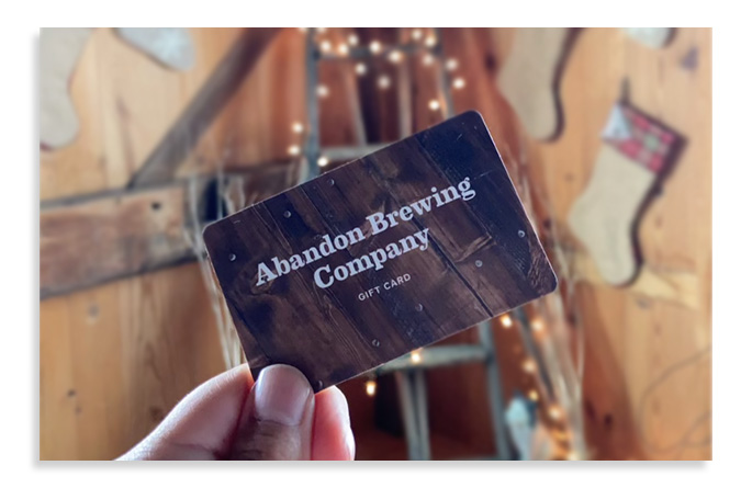 buy Abandon Brewing Company gift cards