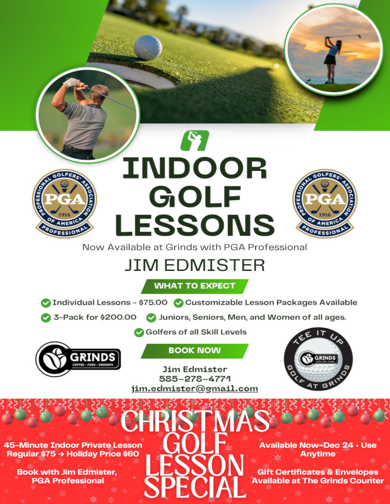 Indoor golf lessons
