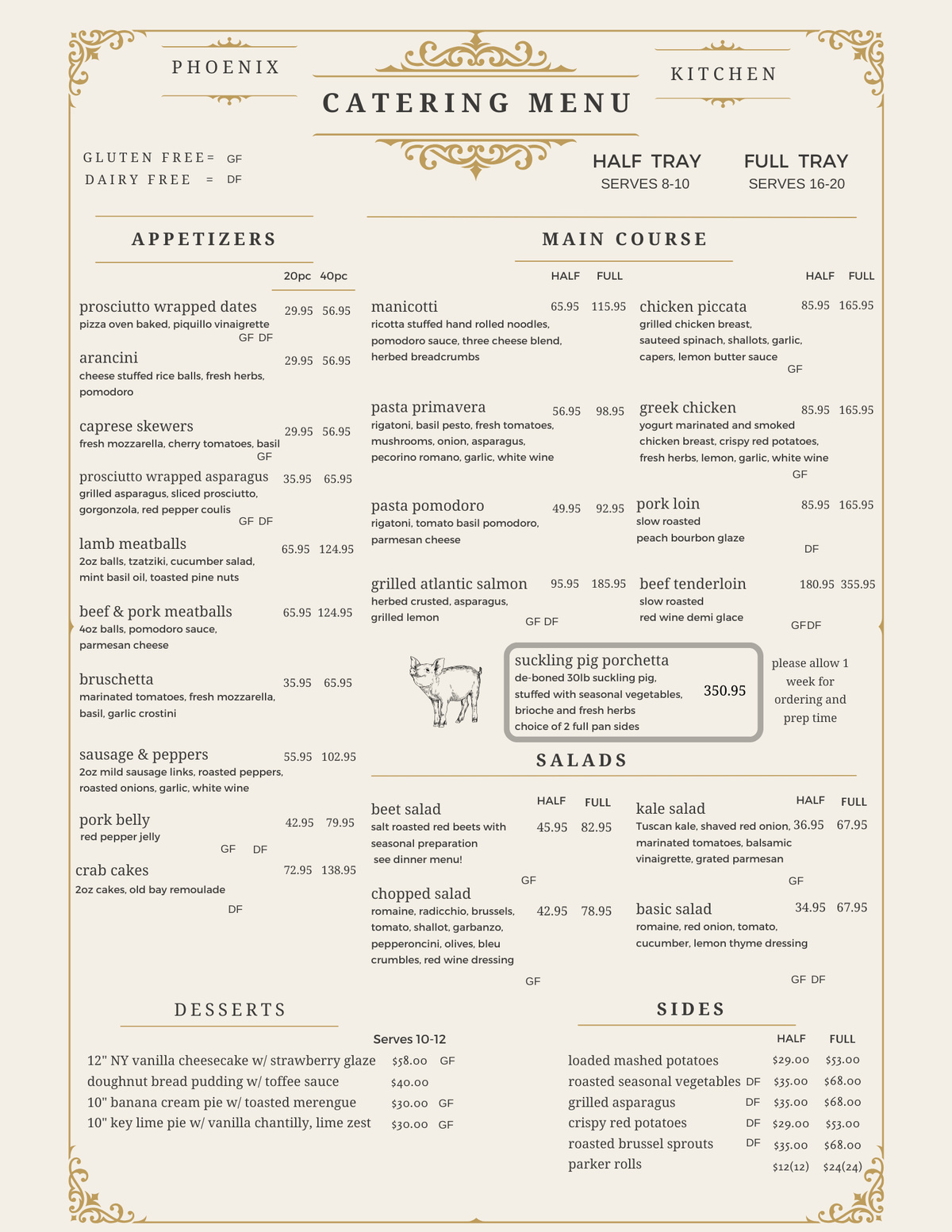 Catering Menu 1