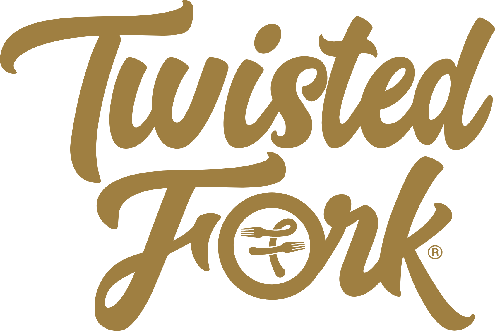 Twisted fork logo