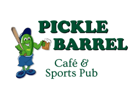 Pickle Barrel Cafe & Sports Pub-Gray logo top - Homepage