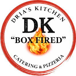 Dria's Kitchen Boxed Fired Catering and Pizzeria logo top - Homepage