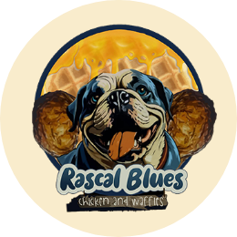 Rascal Blues Chicken and Waffles logo top - Homepage