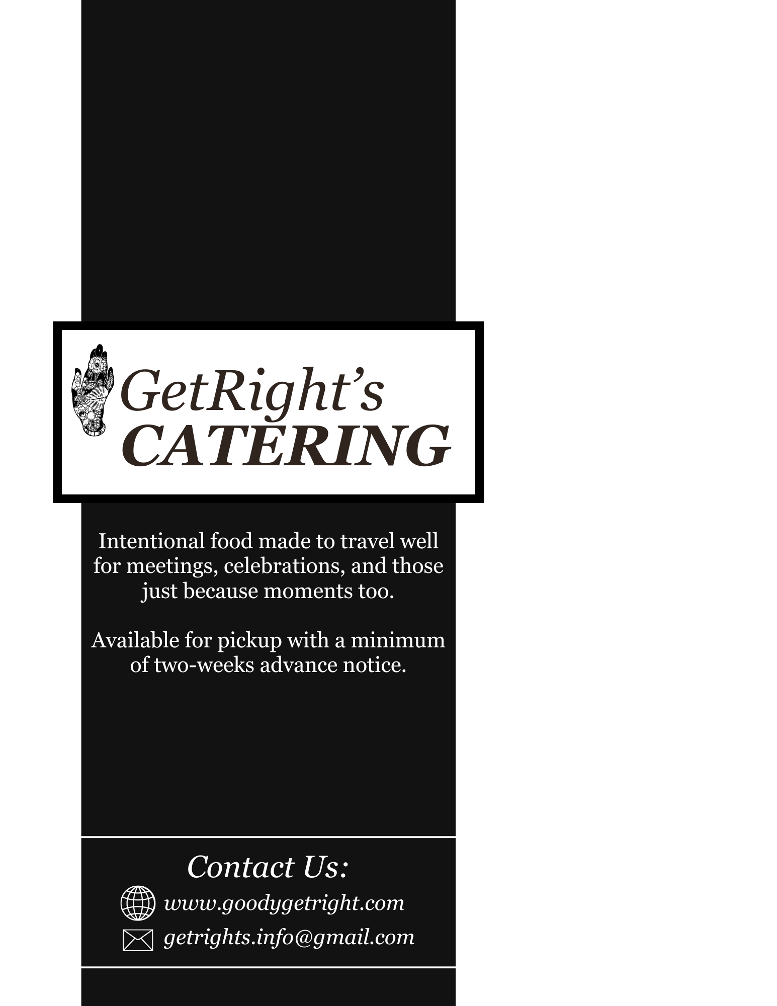 Catering menu image 1