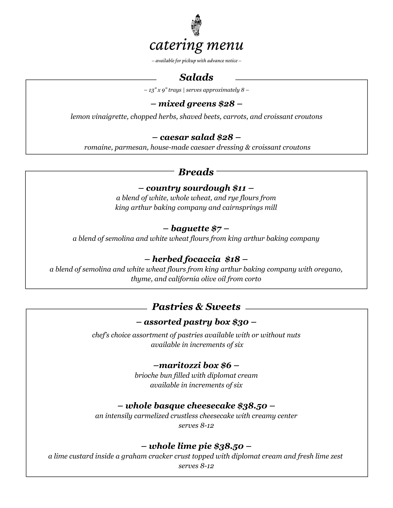 Catering menu image 2